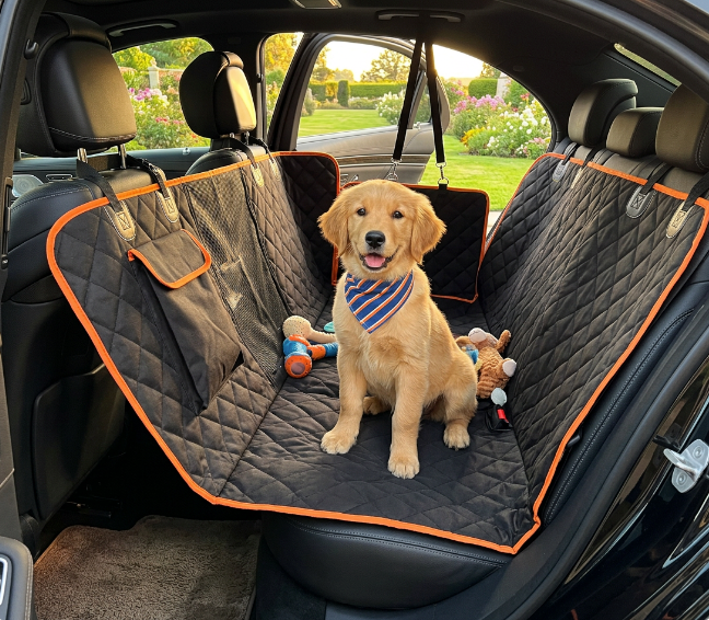 PawPilot Dog Car Seat Cover – Stops Dog Hair